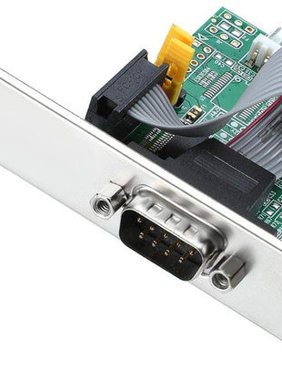 SIIG Single Serial PCIe Card Adapter, 16650 UART, Baud Rates up to 250Kbps, PCIe 2.0 x1 to 1x RS-232 Male 9-pin DB9, RS-232 5V or 12V Power, ASIX AX99100 Chipset, Dual-Profile Brackets (JJ-E20611-S1)