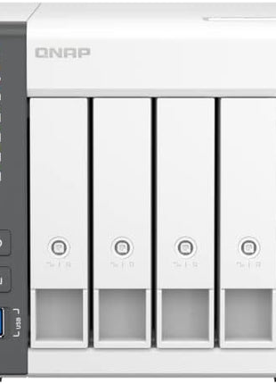 QNAP TS-433-4G-US 4 Bay NAS with Quad-core Processor, 4 GB DDR4 RAM and 2.5GbE Network (Diskless)