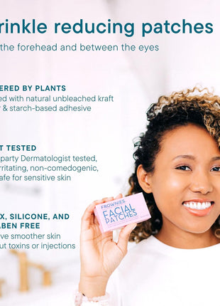 Frownies Forehead & Between the Eyes Wrinkle Patches, 144 Count | Overnight Patches for Forehead & 11 Lines