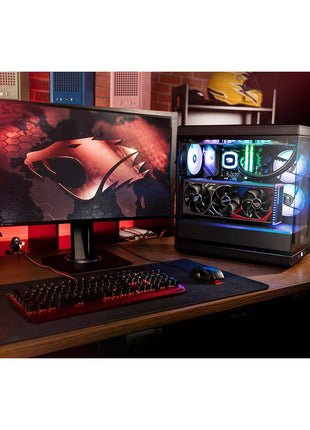 iBUYPOWER Y40 PRO Black Gaming PC Desktop Computer AMD Ryzen 9 7900X CPU, NVIDIA GeForce RTX 5070Ti 16GB GPU, 32GB DDR5 RGB 5200MHz RAM, 2TB NVMe SSD, Windows 11 Home, Keyboard, Mouse - Y40BA9N57T01