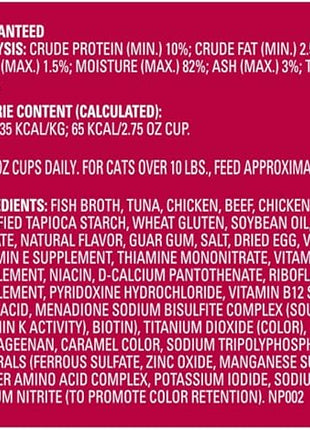 Meow Mix Tender Favorites Poultry & Beef Variety Pack, Wet Cat Food, 2.75 oz Cup (24 Pack)