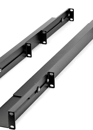 StarTech UNIRAILS1UB 1U 19-Inch Server Rack Rails 24-36-Inch Adjustable Depth/Universal 4 Post Network/Server/UPS Equipment Mounting Rack Mount Rail Kit