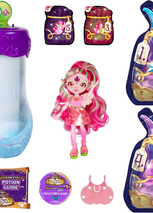 Magic Mixies Shimmerverse Series, Create & Mix Magic Potion to Magically Reveal Faye The Fairy Pixling, This Beautiful 6.5" Shimmerverse Pixling Fashion Doll Appears Inside The Potion Bottle