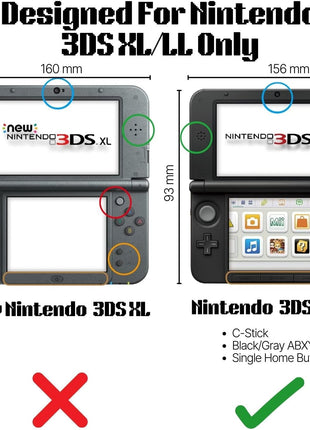 TNP 3DS XL Case - Ultra Clear Crystal Transparent Hard Shell Protective Case Cover Skin Accessory Compatible with Nintendo 3DS XL LL
