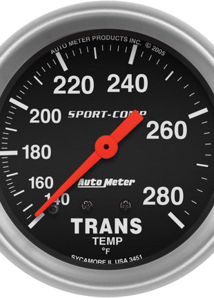 Auto Meter 3451 Sport-Comp Mechanical Transmission Temperature Gauge