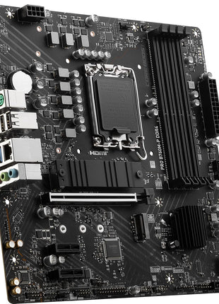 MSI PRO B760M-P DDR4 ProSeries Motherboard (Supports 12th/13th/14th Gen Intel Processors, LGA 1700, DDR4, PCIe 4.0, M.2, USB 3.2 Gen2, HDMI/DP, mATX)