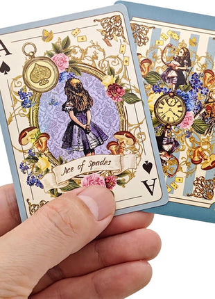 ASVP Shop Alice Playing Cards – Illustrated Fantasy Deck for Themed Parties, Games & Decor