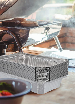 20Pack Drip Pans Compatible with Weber Grills Spirit Gas Grills, Q Grills, Genesis and Genesis II LX 200 300 Series,Disposable Aluminum Foil BBQ Grease Trays, 8.5 x 6 Inch