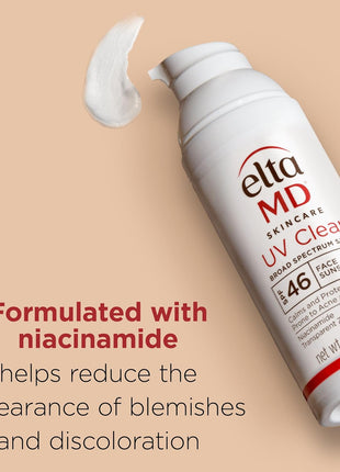 EltaMD UV Clear Face Sunscreen SPF, Oil-Free Sunscreen with Zinc Oxide, Dermatologist Recommended