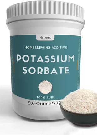9.6 oz Potassium Sorbate, 100% Pure, Food Grade, Premium Potassium Sorbate for Wine Making, Home Brewing, Cakes, Soft Candy, Cookies and More