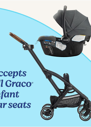 GracoÂ® Gomax Frame Stroller, Accepts All GracoÂ® Infant Car Seats, Backpack Style Lightweight Travel Stroller Frame