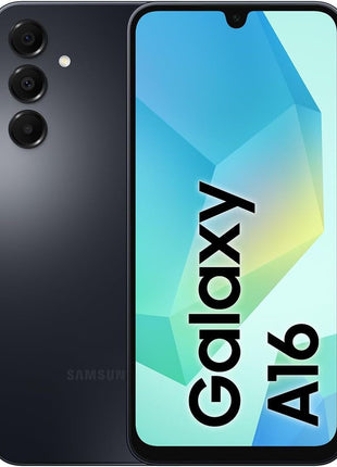 Samsung Galaxy A16 4G LTE (128GB + 4GB) International Model SM-A165F/DS Factory Unlocked, 6.7", Dual SIM, 50MP Triple Camera (Case Bundle), Black