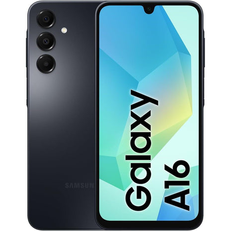 Samsung Galaxy A16 4G LTE (128GB + 4GB) International Model SM-A165F/DS Factory Unlocked, 6.7", Dual SIM, 50MP Triple Camera (Case Bundle), Black