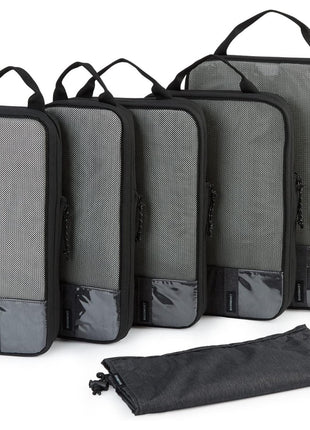 BAGSMART 6 Set /4 Set/2 Set Compression Packing Cubes for Travel, Lightweight Luggage Organizer Bags, Durable Space Saver Bags Travel Essentials