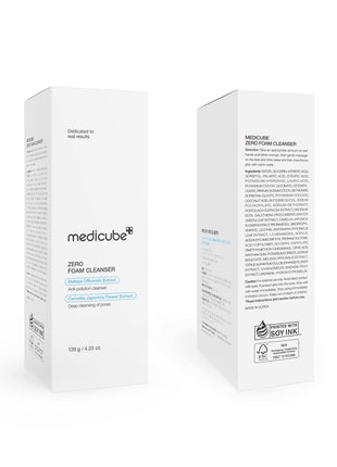 medicube Facial Cleanser Zero Foam Cleanser | Daily Gentle Cleansing Foam for Sensitive Skin | Excess Sebum Control, Hydration, Pore Minimization | Korean Skincare, 4.23 oz