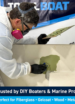 TotalBoat TotalFair Marine Epoxy Fairing Compound for Fiberglass, Wood, Aluminum and Steel (2 Pint Kit)