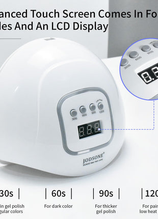 JODSONE U V LED Nail Lamp, Nail Dryer for Gel Polish, Led Light with Automatic Sensor & 4 Timers