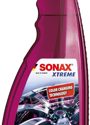 SONAX Wheel Cleaner Plus 230400 | Non-Acid, Color-Changing Rim Cleaner for Brake Dust, Grime, and Dirt Removal | Safe for All Wheels and Finishes | Powerful Deep Cleaning Formula | 750ml (25oz)