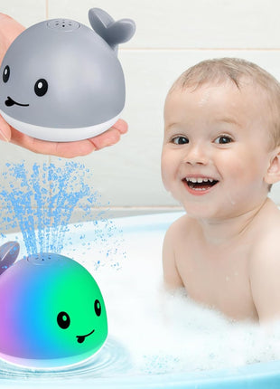 Gigilli Baby Bath Toys, Light Up Pool Water Bathtub Toy for Toddlers Babies | Bath Toys for Kids Boy Girl Gifts, Whale Bath Toy Sprinkler, Birthday Fountain Toy