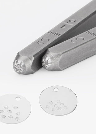 12pcs Plant Theme Metal Stamping kit, 6MM (1/4") Metal Punch Stamping Kit DIY Arts and Crafts Supplies Metal Stamping Accessories, Leather, Wood for Jewelry Stamping kit
