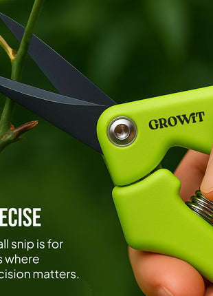 2-Pack Stainless Steel Gardening Scissors, Pruning Shears and Clippers for Gardening