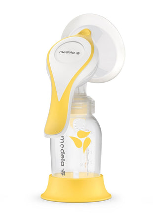 Medela Manual breast pump with Flex Shields Harmony Single Hand for More Comfort and Expressing More Milk