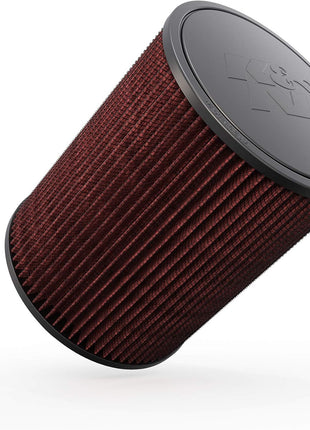 K&N High-Flow Original Lifetime Universal Clamp-On Air Filter: High Performance, Premium, Washable: Flange Diameter: 4 In, Filter Height: 9 In, Flange Length: 1 In, Shape: Round, RD-1460