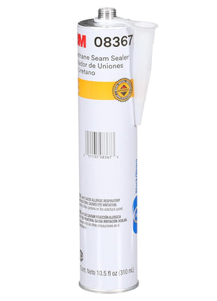 3M Urethane Seam Sealer, 08367, Black Color, High Solids, Permanently Flexible, 310 mL/10.5 fl oz Cartridge