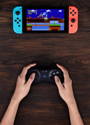 8Bitdo M30 Bluetooth Controller for Switch, Windows and Android, 6-Button Layout for SEGA's Classic Games (Black)