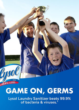 Lysol Laundry Sanitizer Additive, Bacteria Causing Laundry Odor Eliminator, Detergent Additive, Crisp Linen, 90oz