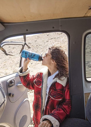 CamelBak Chute Mag BPA Free Water Bottle with Tritan Renew - Magnetic Cap Stows While Drinking, 25oz, Charcoal