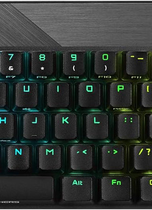 ASUS ROG Falchion NX 65% Wireless RGB Gaming Mechanical Keyboard | ROG NX Brown Tactile Switches, PBT Doubleshot Keycaps, Wired / 2.4G Hz, Touch Panel, Keyboard Cover Case, Macro Support