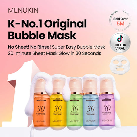 30 Seconds Bubble Mask 5-Pack (Lift, Bright, Clear, Moisture, Repair)
