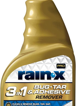 Rain-X Pro 620213 3-in-1 Bug, Tar and Adhesive Remover, 16oz - Premium Bug, Tar and Adhesive Remover to Help Clean and Remove Sticky Contaminants