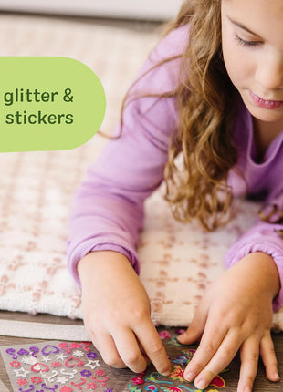 Melissa & Doug Design-Your-Own Bracelets with 100+ Sparkle Gem & Glitter Stickers, Kids Snap Bracelets, Stickers & Jewelry Crafts, Preschool Toys for Girls & Boys Ages 4+