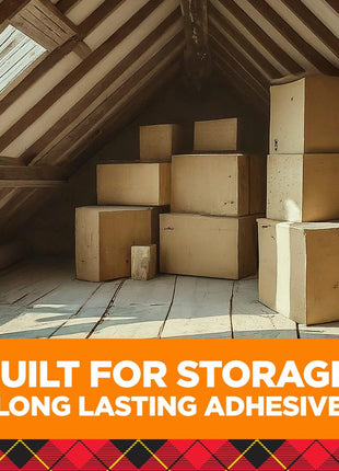 Scotch Long Lasting Storage Packing Tape Rolls, Clear, Storage Tape Withstands Extreme Temperatures, 1.88 in x 54.6 yd, 6 Refill Rolls