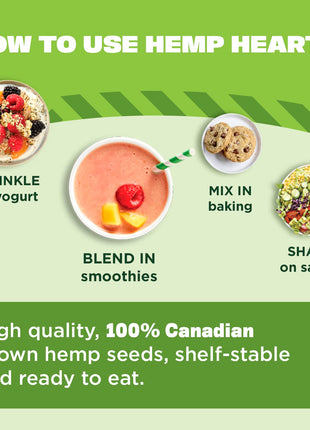 Manitoba Harvest Organic Hemp Hearts, 12oz, 10g Plant Based Protein and 12g Omega 3 & 6 per Srv, Smoothies, yogurt & salad, Non-GMO, Vegan, Keto, Paleo, Gluten Free