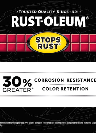 Rust-Oleum Stops Rust Custom 5-in-1 Spray Paint, Flat Black | Rust Preventive Enamel, Multi Surface (Metal, Wood and More), Adjustable Dial for Better Control, Fast Dry, Comfort Tip