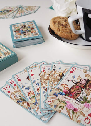 ASVP Shop Alice Playing Cards – Illustrated Fantasy Deck for Themed Parties, Games & Decor
