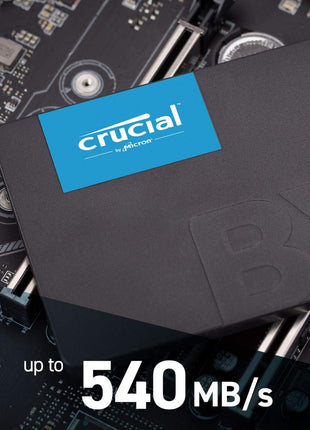 Crucial BX500 2TB 3D NAND SATA 2.5-Inch Internal SSD, up to 540MB/s - CT2000BX500SSD1, Solid State Drive | 2TB 3D NAND SSD with 540MB/s read and SATA III interface for booting, storage and multitasking