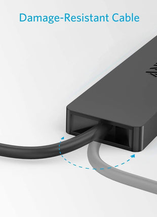 Anker USB Hub 4 Ports, Multiple USB 3.0 Hub, USB Splitter for Laptop, Extender for A Port Laptop, PC, Desktop and More [Charging Not Supported](2ft USB-A)