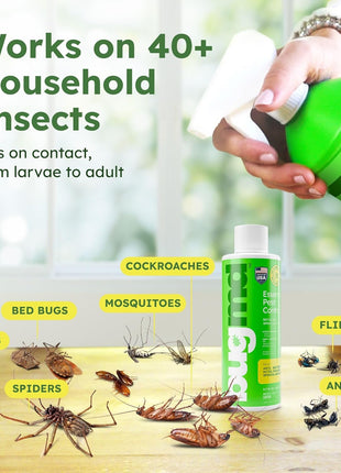 BugMD Ant Killer & Bug Spray - Roach and Cockroach Killer Indoor, Spider Spray for Home, Fly and Insect Defense, Natural, Safe with Essential Oils, Plant-Powered, Pest Control - Starter Kit