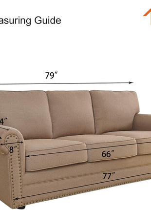 Easy Going Stretch Sofa Slipcover 1 Piece Sofa Cover Furniture Protector Couch Soft with Elastic Bottom for Kids, Polyester Spandex Jacquard Fabric Small Checks (Sofa, Dark Gray)