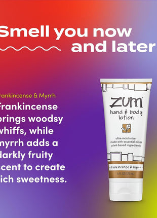 Zum Hand & Body Lotion - Frankincense & Myrrh, 6 fl oz