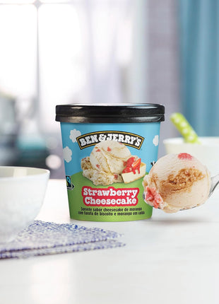 Ben & Jerry's Ice Cream Strawberry Cheesecake Non-GMO 16 oz