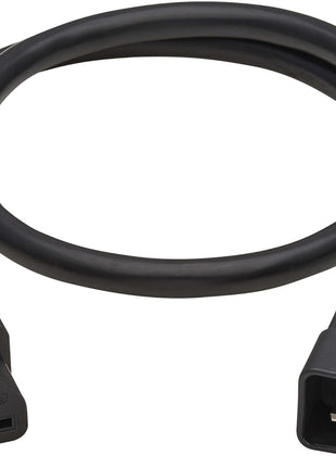 Tripp Lite C20 to C21 Power Extension Cord, 3 Feet / 0.9 Meters, 20 Amps, 250 Volts, 12 AWG, Heavy Duty Jacket, Black, IEC-320-C20 to IEC-320-C21, Manufacturer's Warranty (P035-003)