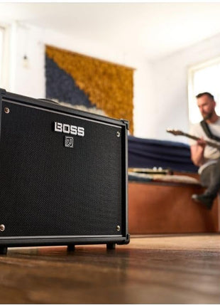 BOSS Katana 50 Gen 3 Guitar Amplifier | Compact 50 Watt Combo Amp | Custom 12 Inch Speaker | Evolved Tube Logic Sound | 12 Amp Characters | Onboard BOSS Effects | Advanced Connectivity & More