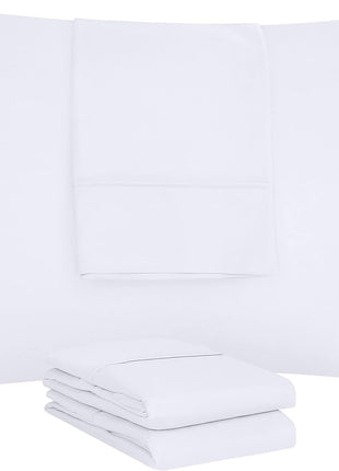 Utopia Bedding Queen Pillow Cases   4 Pack   Envelope Closure   Soft Brushed Microfiber Fabric   Shrinkage and Fade Resistant Pillow Covers Queen Size 20 x 30 Inches (Queen, White)
