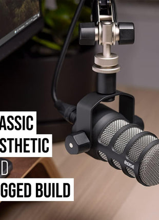 Rode PodMic Cardioid Dynamic Broadcast Microphone, Black
