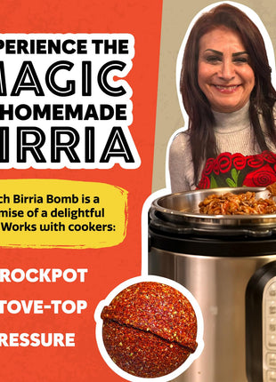 EZ Bombs Birria Bomb Seasoning, Pack of 2 – Authentic Mexican Spice Mix for Tacos, Burritos, Nachos, and Quesadillas – Made with Real Chiles, Herbs, and Spices for Quick and Flavorful Meals